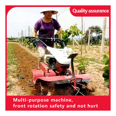 4 roues à roues mini-moteur de 7 chevaux Petit cultivateur rotatif de mauvaises herbes pour la culture précise