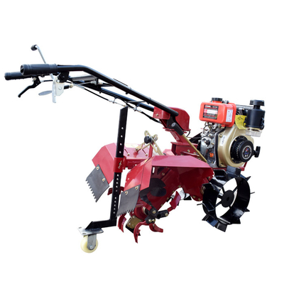 Transmission à engrenages à quatre roues motrices à poussée manuelle Mini-Tiller Équipement agricole pour la maison