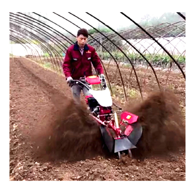 Économique Mini Power Tiller Gear Cultivator 10-40cm Largeur de terrassement et élimination de l'essence