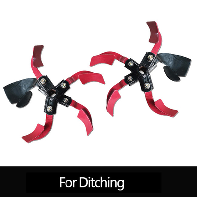 Puissante machine de tranchée diesel à poussée manuelle Mini Tiller Largeur de travail 11-39cm réglable