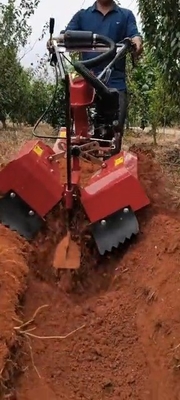 Le niveau de sécurité élevé des engrenages et des ceintures de transmission Mini cultivateur Tiller machine pour l'agriculture