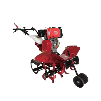 Cultivateur à quatre roues motrices à moteur diesel 186F économique pour l'agriculture multifonctionnelle