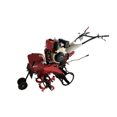 Cultivateur à quatre roues motrices à moteur diesel 186F économique pour l'agriculture multifonctionnelle