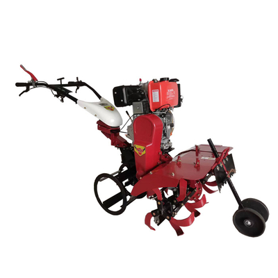 Cultivateur à quatre roues motrices à moteur diesel 186F économique pour l'agriculture multifonctionnelle
