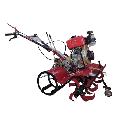 Cultivateur de ferme Nouveau design 173F moteur diesel à quatre roues motrices Mini Power Tiller