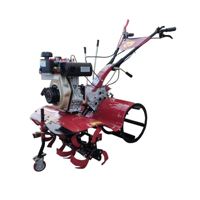 Cultivateur à quatre roues motrices diesel 173F léger et compact pour les petites exploitations