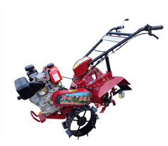 Tiller rotatif à poussée manuelle cultivateur creuseur pour ferme dans les zones montagneuses 145*62*85cm