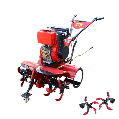 Transmission à engrenages Moteur diesel 8 chevaux Cultivateur rotatif de terrassement pour terrassement lourd