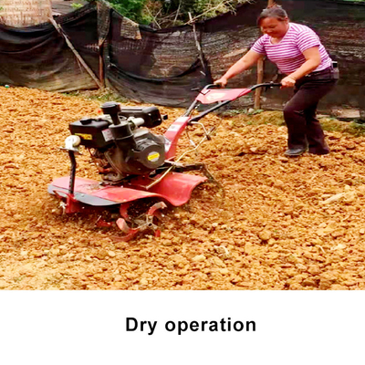 Vitesse de travail 4KM/H Commencez manuellement cultivateur manuel pour le travail agricole et de jardinage pratique