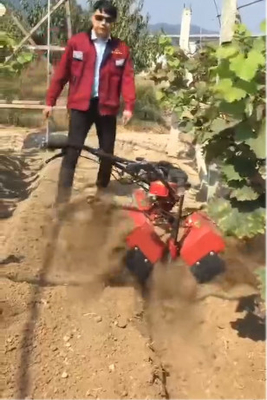 70 kg Tiller de défrichage d'herbiers engrais d'intertillage de ridging avec moteur à essence