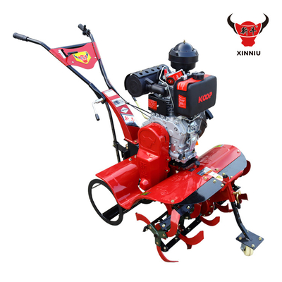 Tiller électrique agricole polyvalent à bande d'engrenage avec une largeur de terrassement de 15 à 35 cm et une traction intégrale