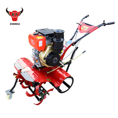 Tiller électrique agricole polyvalent à bande d'engrenage avec une largeur de terrassement de 15 à 35 cm et une traction intégrale