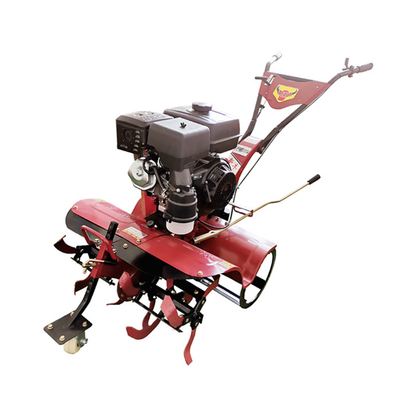 Moteur à essence à quatre roues motrices 170F Mini Power Tiller Cultivator pour la ferme et le jardin