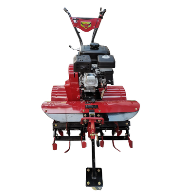 Moteur à essence à quatre roues motrices 170F Mini Power Tiller Cultivator pour la ferme et le jardin