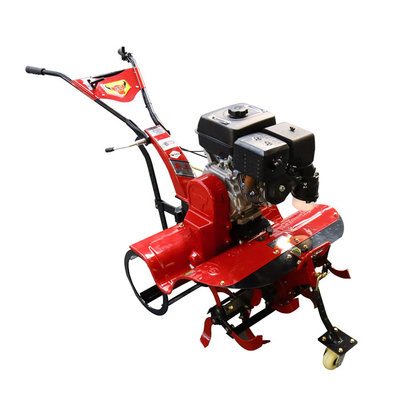Cultivateur agricole à quatre roues motrices à essence 170F durable pour les rizières et les terres sèches 65 kg