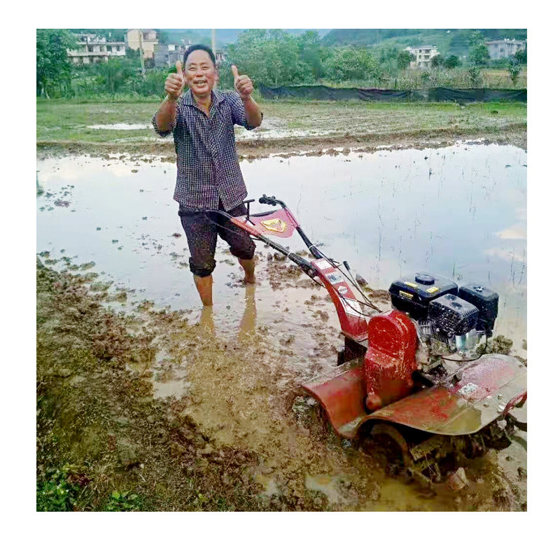 45-85 cm largeur de travail moteur à essence Mini Cultivator Tiller rotatif pour une utilisation facile