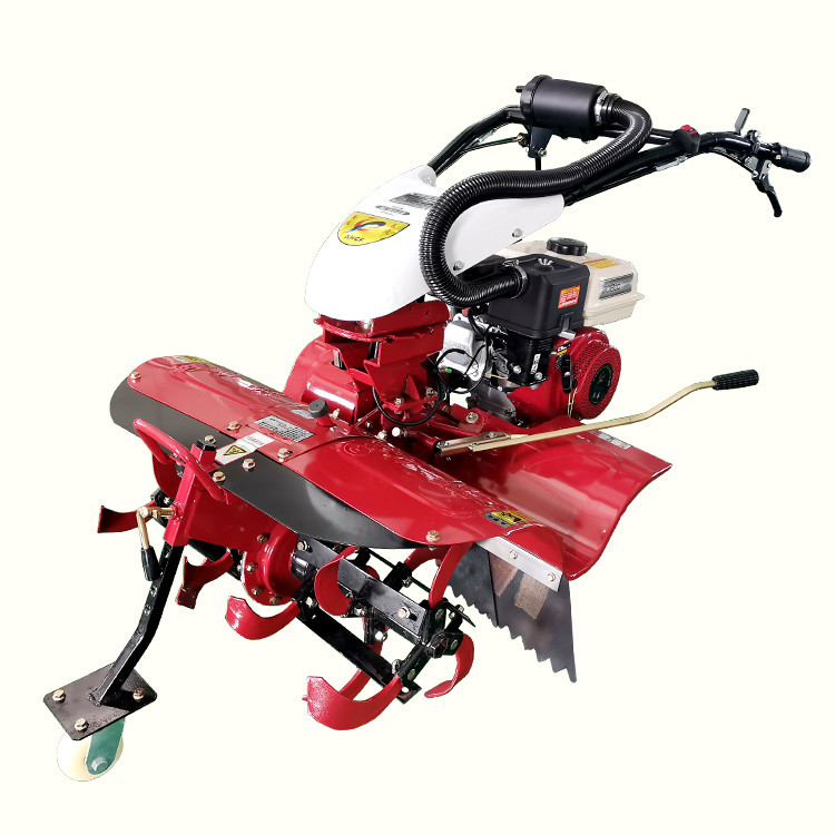 4 roues à roues mini-moteur de 7 chevaux Petit cultivateur rotatif de mauvaises herbes pour la culture précise