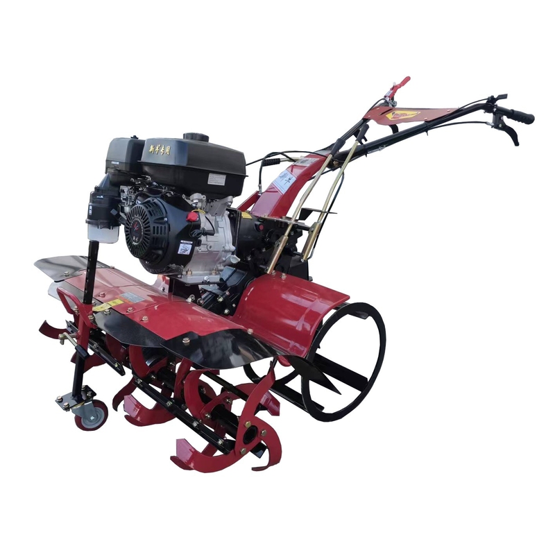 177F Moteur à essence Transmission à tous les engins Traction à quatre roues motrices Mini Power Tiller Cultivator