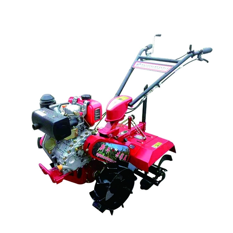 Tiller rotatif à poussée manuelle cultivateur creuseur pour ferme dans les zones montagneuses 145*62*85cm