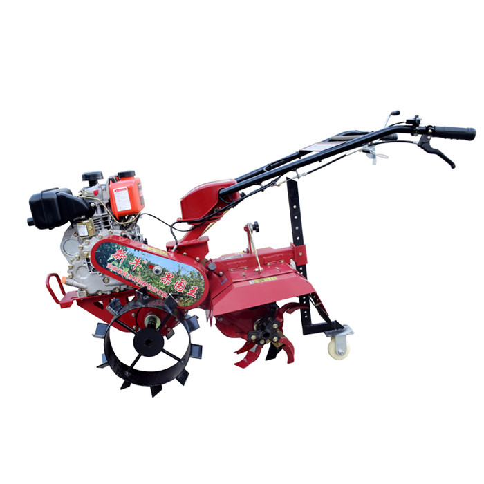 Puissant et compact 4KW moteur essence / diesel Mini Tiller pour le terrassement largeur 25-30cm